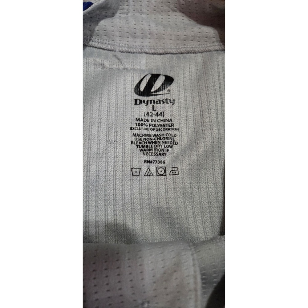 Dynasty MLB Chicago Cubs Gray Baseball Button Up Jersey Men L (42-44) - Picture 3 of 5